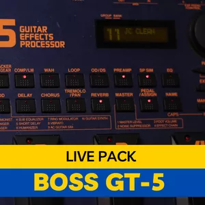 Imagem de capa para o Curso online LIVE PACK BOSS GT-5 
