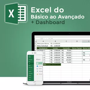 Imagem do curso EXCEL Básico ao Avançado! Crie Planilhas Profissionais + DashBoard
