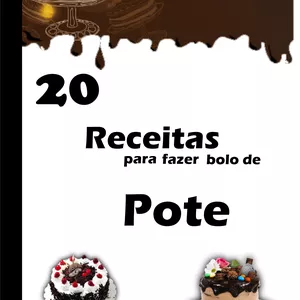 Imagem de capa para o Ebook 20 receitas de bolo no pote 