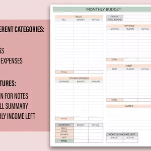 Cover image for Ebook Monthly Budget | Google Sheets Template
