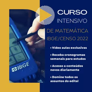 Imagem principal do produto CURSO INTENSIVO DE MATEMÁTICA - IBGE/CENSO 2022