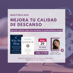 Imagen de portada para Evento online Masterclass: Mejora tu calidad de descanso 