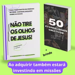 Imagem do curso  50 EVANGELISMOS CRIATIVOS + NÃO TIRE OS OLHOS DE JESUS 