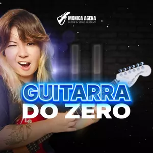 Imagem de capa para o Curso online GUITARRA DO ZERO com Mônica Agena