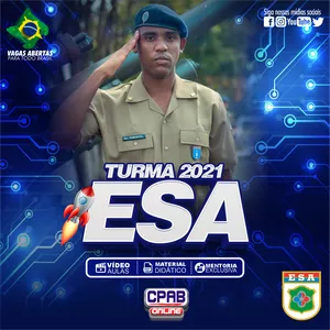 Imagem de capa para o Curso online ESA Turma 2021 (Sargento do Exército)