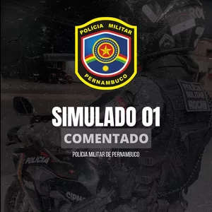 Imagem de capa para o Ebook SIMULADO 01 PMPE - @ACONCURSEIRA.AL