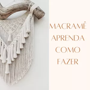 Imagem de capa para o Ebook Macramê: aprenda como faze