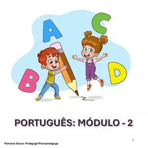 Imagem de capa para o Ebook Livro de PORTUGUÊS - 1º ANO (Módulo 2)