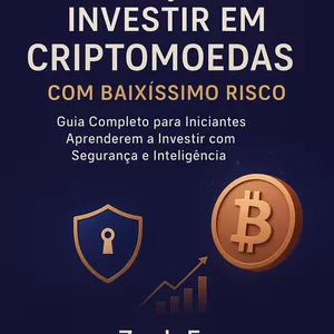 Imagem de capa para o Ebook Começar a Investir em Criptomoedas com Baixíssimo Risco
