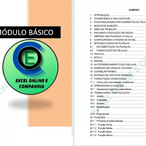 Imagem de capa para o Ebook Apostila de Excel - Módulo Básico