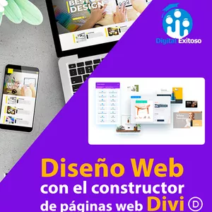 Imagen de portada para Ebook Diseño Web con el constructor de Páginas Web Divi  