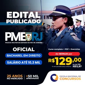 Imagem de capa para o Curso online PM RJ (Polícia Militar do Rio de Janeiro) - Oficial