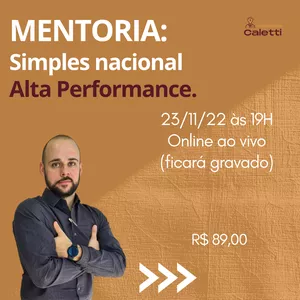 Imagem de capa para o Evento online MENTORIA SIMPLES NACIONAL ALTA PERFORMANCE