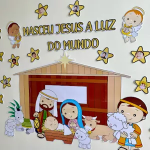 Imagem de capa para o Ebook Painel de Natal com Presépio