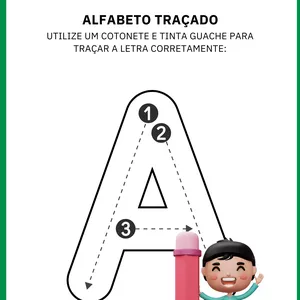 Imagem de capa para o Ebook Alfabeto Traçado