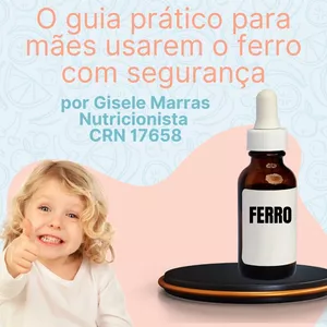 Imagem de capa para o Ebook A Gota certa- Guia prático para mães usarem o ferro com segurança