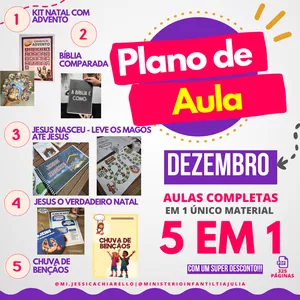 Curso PLANO DE AULA PARA DEZEMBRO 🌟 DIA DA BÍBLIA, NATAL E CULTO DA VIRADA! 