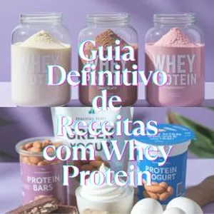 Imagem de capa para o Ebook Guia Definitivo de Receitas com Whey Protein