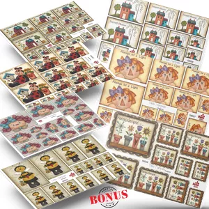 Imagem de capa para o Ebook COMBO 07 Papéis de Decoupage Estilo Country - 2023