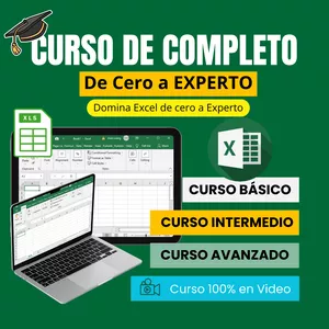 Imagen de portada para Ebook Curso Completo de Excel (Básico, Intermedio y Avanzado)