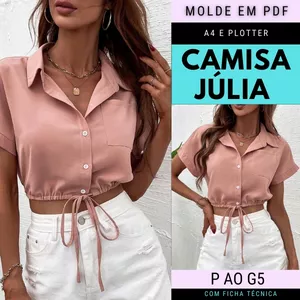 Imagem de capa para o Ebook Molde Camisa Júlia