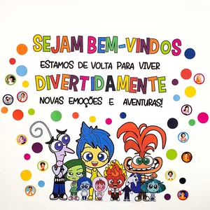 Imagem de capa para o Ebook Painel Volta às Aulas Divertidamente 