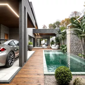 Imagem de capa para o Ebook CASA em L PEQUENA E MODERNA || 3 QUARTOS || PLANTA BAIXA - TERRENO 10X26m