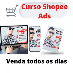 Imagem de capa para o Ebook Curso Shopee Ads 