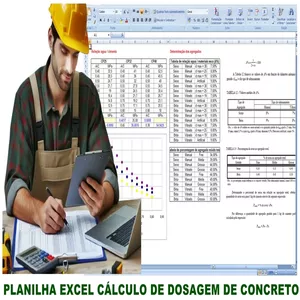 Imagem de capa para o Curso online PLANILHA EXCEL CÁLCULO DE DOSAGEM DE CONCRETO