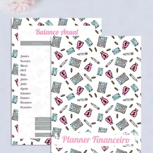 Imagem de capa para o Ebook Planner Financeiro Estampado 2024/2025 - Blog Virou Tendência