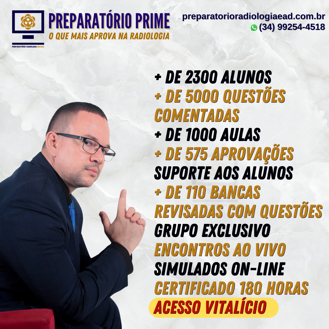 PREPARATÓRIO RADIOLOGIA PRIME - ACESSO VITALÍCIO
