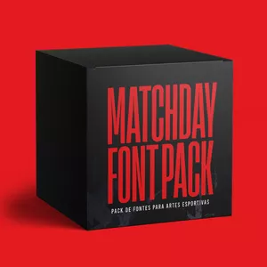 Imagem de capa para o Curso online Pack de Fontes para Matchday ( Para Photoshop e Canva )