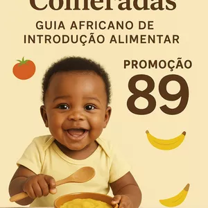 Imagem de capa para o Ebook 📘 Conheça o “Primeiras Colheradas: Guia Africano de Introdução Alimentar”