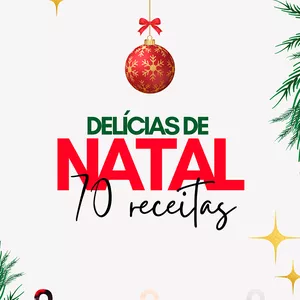 Imagem de capa para o Ebook Delícias de Natal