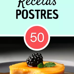 Imagen de portada para Ebook 50 Recetas de postres libre de gluten y azúcar.