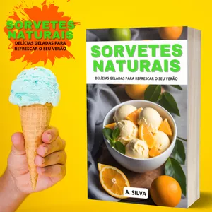 Imagem de capa para o Ebook Sorvetes Naturais - Delícias Geladas para Refrescar o seu Verão
