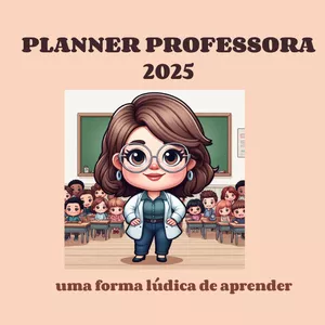 Imagem de capa para o Ebook Plannner  professora 2025