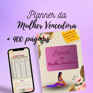Imagem de capa para o Ebook Planner da Mulher  Vencedora