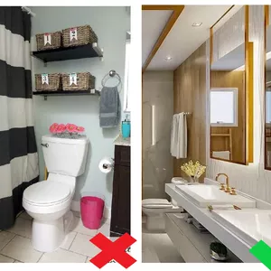 Imagem principal do produto Como aumentar o seu banheiro sem reformá-lo.