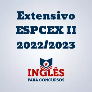 Imagem de capa para o Curso online Curso de Inglês Extensivo ESPCEX II 2022/2023