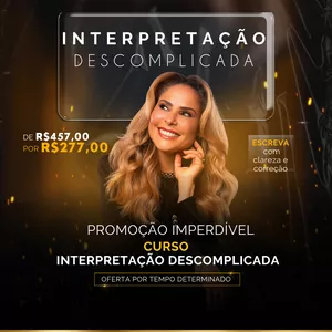 Imagem de capa para o Curso online MÓDULO DE INTERPRETAÇÃO DESCOMPLICADA -CURSO COMPLETO 