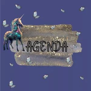 Imagen de portada para Ebook Agenda digital unicornio imprimible 2024