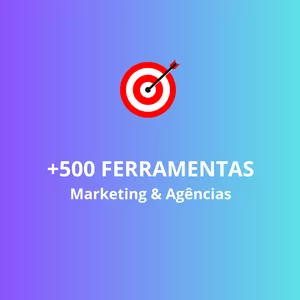 Imagem de capa para o Ebook OFERTA +500 Ferramentas - Marketing digital
