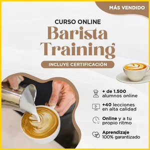 Imagen de portada para Curso online Curso Barista Training Online.