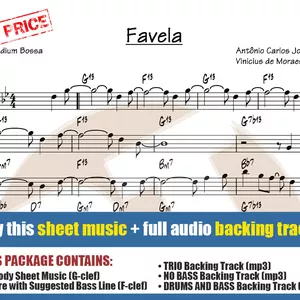 Cover image for Online course Favela (Sheet Music + Backing Tracks)
