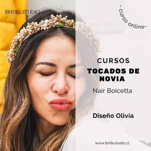 Imagen de portada para Curso online Curso de tocados para novia - Diseño Olivia