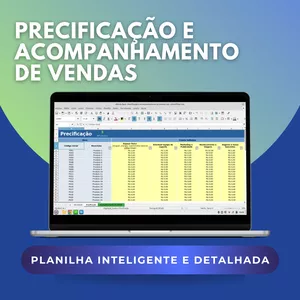 Imagem de capa para o Curso online Planilha detalhada de Precificação e Acompanhamento de Vendas! Seu sucesso começa aqui!