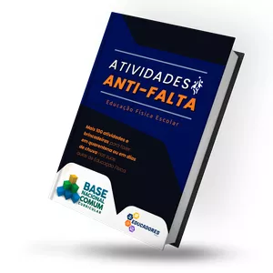 Imagem de capa para o Ebook Livro Digital: Atividades Anti-falta - Mais de 100 Atividades de Educação Física para fazer em quarentena ou em dias de chuva.