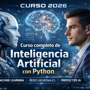 Imagen de portada para Curso online Curso Completo de Inteligencia Artificial con Python