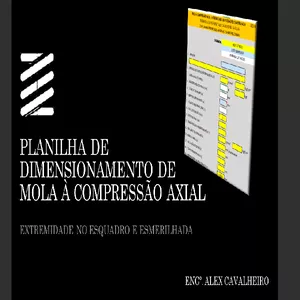 Imagem de capa para o Ebook PLANILHA DE DIMENSIONAMENTO DE MOLAS COMPRESSÃO AXIAL